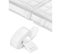 QWORK® Conectores de Correa de Cama de 10 m, Blancos, para unir Dos Camas Individuales