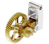 QWORK Conjunto de engranajes extrusores RNC, kit de engranajes extrusores con nanorrevestimiento, aluminio AL 6061 T6, para impresoras 3D