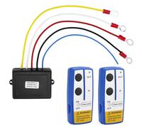 QWORK® Controlador de cabrestante, mando inalambrico para cabrestante, alcance 30-70 m, 12v, pilas no incluidas