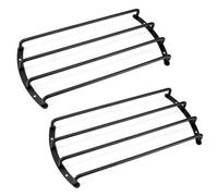 QWORK Cubierta de metal para parrilla de altavoz, paquete de 2 unidades de 12 pulgadas, acabado con recubrimiento en polvo negro satinado, protección duradera para subwoofers redondos de coche de 12