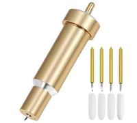 QWORK® Cuchilla de Corte Fino y Carcasa, Cuchillas de Repuesto, Compatible con Cricut Explore Air/Air 2/Maker 3, Dorado