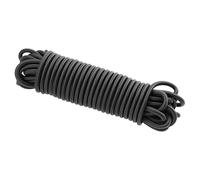 QWORK® Cuerda Elástica 5mm x 10m - Alta Resistencia para Lona, Remolque y Piscina - Negro