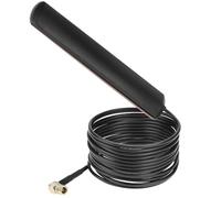 QWORK® Dab+ Antena de Radio FM Am para automóvil, Antena Auto Radio Dab con conexión SMB y Cable de 3 Metros