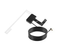 QWORK® Dab Antena de Radio para automóvil con Adaptador SMB y extensión de 3 m - Se Puede Instalar en el Cristal Delantero o Trasero