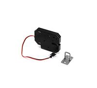 QWORK DC 12V Cerradura eléctrica de puerta, Cerradura electromagnética del cajón del gabinete con Lanzamiento de emergencia para Sistema de control de acceso (Sin interruptor de detección)