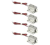 QWORK® DC12V Cerradura de Puerta Electrónica, Control de Acceso Cerradura, para el Cajón del Gabinete, 4pcs