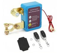 QWORK® Desconectador de Bateria Coche de 12 V 240 A, interruptor aislador con 2 controles remotos, para camiones, automóviles, vehículos recreativos
