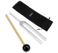 QWORK® Diapasón 432 Hz de Aleación de Aluminio con Martillo de Silicona y Bolsa, para Meditación, Yoga y Práctica Sonora