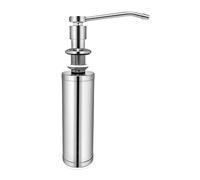 QWORK® Dispensador de Jabón Manos para Cocina, Dosificador Jabon Cocina, 300ml, 304 Acero Inoxidable