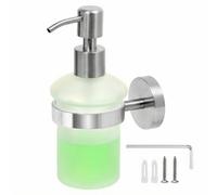 QWORK® Dispensador de jabón montado en la Pared, dispensador de jabón de Ducha, Acero Inoxidable 304, Adecuado para Gel de Ducha, jabón de Manos