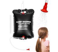 QWORK® Ducha portátil para Camping, Ducha Solar con indicador de Temperatura, Capacidad de 20L