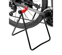 QWORK Easy Utility - Soporte para bicicleta de 2 unidades, soporte para suelo de bicicleta, soporte para reparación de suelo de bicicleta, plegable, para interiores y exteriores, para almacenamiento de bicicletas