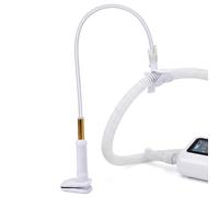 QWORK® Elevador de Manguera CPAP 95cm, Soportes Ajustable en Altura con Pinza Giratoria 360° para Evitar Fugas y Enredos