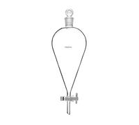 QWORK Embudo de separación de 1000 ml con juntas 24/29 y llave de paso