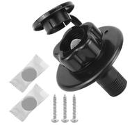 QWORK Entrada de agua RV City con válvula de retención, entrada de llenado de agua de remolque de caravana, compatible con tubo roscado exterior de 1 pulgada e interior de 3/4 pulgadas, conexión de