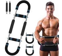 QWORK® Entrenador de brazos, entrenador de antebrazo ajustable 30-50KG, para entrenamiento de fuerza en casa y en movimiento