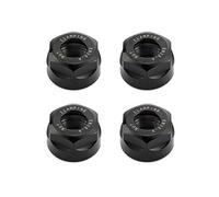 QWORK ER20-A Mandril Fresadora, Tuercas hexagonales para fresado torno herramienta, M25, 4 Pcs