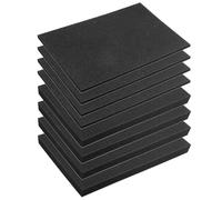 QWORK® espuma precortada 4 piezas 400 x 300 x 25 mm + 4 piezas 400 x 300 x 10 mm, utilizada para proteger herramientas, cámaras, cosméticos y manualidades