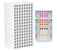 QWORK® Estante de almacenamiento para marcadores artísticos, organizador para 120 marcadores, almacenamiento ajustable lápices, para acuarelables, bolígrafos, pinceles