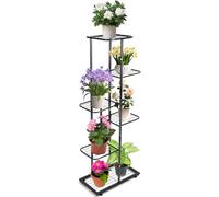 QWORK® Estantería para plantas, estante para flores de metal multicapa, estanterias para plantas, estante para flores para interior y exterior