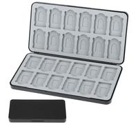 QWORK® Estuche para Tarjetas de Juego Compatible con Switch Tarjetas de Juego con 20 Ranuras para Tarjetas y 20 Ranuras para Tarjetas Micro SD