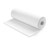 QWORK® Goma EVA Blanco en Rollo 35x150cm, Grosor 5mm - Espuma de Gran Densidad para Proyectos DIY, Cosplay y Manualidades