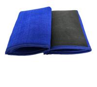 QWORK Guante de Arcilla para Coche, Manopla de Arcilla Descontaminante de Microfibra de Doble Cara, Toalla de Arcilla para Lavado de Coche, Detailing y Limpieza de Pintura, Azul