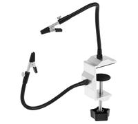 QWORK® Herramienta de Soldadura de Terceras Manos, Soporte de Soldadura con Base de Abrazadera de Mesa y 24cm Brazos Flexibles para Reparación de Artículos Rlectrónicos y Joyas