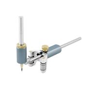 QWORK® Herramienta de trazado de madera de doble propósito para dibujar con precisión líneas y arcos (0-120 mm)