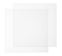 QWORK® Hoja de caucho de silicona 2 piezas 200 x 200 x 2 mm, placa de silicona blanca para sellos y juntas
