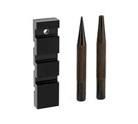 QWORK Interruptor de motosierra de bolsillo, 3 remaches de sierra de cadena y herramienta de extracción de eslabones de motosierra para perforador y carpintero