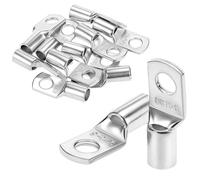 QWORK® Juego de 10 Terminales de cable de16 mm², Terminales de Cable Tubular de Cobre Estaño SC16-6 para diversas aplicaciones