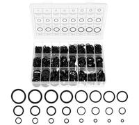 QWORK® Juego de 1200 juntas toricas de goma de alta resistencia, Junta tórica en 24 tamaños para plomería, aire acondicionado, reparación automotriz y de grifos (6-28 mm de diámetro)