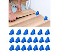 QWORK® Juego de 20 espaciadores de suelo para la colocación de parquet y laminado, diseño triangular robusto con espacios de 1/4 y 1/2 pulgadas