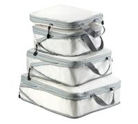 QWORK® Juego de 4 organizador maletas - 40 x 30 cm, 35 x 25 cm, 30 x 20 cm - Cubos de embalaje de compresión impermeables y ligeras