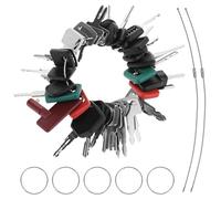 QWORK® Juego de 42 Llaves de Encendido de Repuesto para Maquinaria de Construcción - Compatibilidad Amplia con Volvo, CAT, JCB, Hyundai y Más