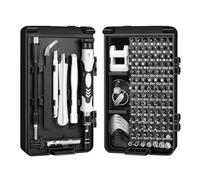 QWORK® Juego de Destornilladores Precisión 115 en 1, Herramientas de Reparación Profesional para Reparar Electrónica, Teléfono Móvil, Laptop, Gafas, Mirar