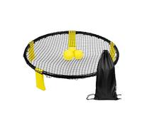 QWORK® Juego de Pelota, Juegos Playa, Incluye Red de Juego, 3 Bolas, Bolsa con cordón y Bomba, para Parque, Patio Trasero, Playa