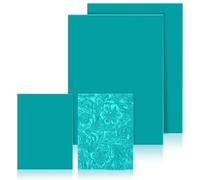 QWORK® Juego de Placas de linóleo de Goma Suave, 4 Piezas (2 A4, 2 A6), Ideal para Crear Sellos y proyectos de Manualidades