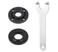 QWORK® Juego de tuercas de brida y llave de brida para amoladoras angulares universales de 125 mm