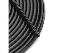 QWORK® Juntas Goma Puerta Coche, Protector Puertas Coche, Coche Tira Sello Puerta, Borde En Forma De U, 10 M, Negro