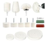 QWORK® Kit de 14 Piezas de Pulido para Taladro - Metal y Madera