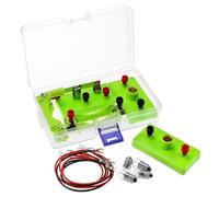 QWORK® Kit de aprendizaje de circuitos, enseñanza de circuitos en serie y paralelo, adecuado para lecciones y experimentos escolares, baterías no incluidas