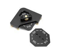 QWORK® Kit de plantilla de enrutamiento de aleación de aluminio, R15/20/25/30+T15/20/25/30