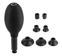 QWORK Kit de ventosa de lente 8 en 1 | Juego de ventosas de silicona conductoras antiestáticas intercambiables ESD para reparación y limpieza de lentes, relojes y electrónica, herramienta de limpieza