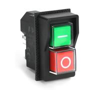 QWORK® KJD17 Interruptor electromagnético de 5 pines, interruptor de seguridad, AC250V 16A