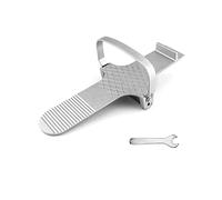 QWORK Levantamiento de pie de paneles de yeso, Levantador de panel de pie de aleación de aluminio, Herramienta elevadora de puertas, Instalación de paneles de yeso, Instalación de bisagras, Herramienta de elevación de madera contrachapada para placas de placas de yeso de baldosas de cerámica de vidrio, Plata