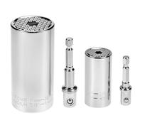 QWORK® Llave de tubo, dado universal, juego de herramientas de dados, 11-32 mm 7-19 mm, con adaptadores hexagonales