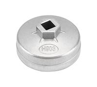 QWORK® Llaves de Filtros de Aceite de Aleación de Aluminio Ø74mm 14 Flautas Herramienta de Extracción de Zócalo Adecuado para Audi, BMW, Opel, Passat, VW Santana e Altro Ancora