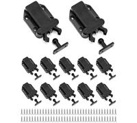 QWORK - Lote de 12 cierres automáticos para armario, cierre de presión para abrir